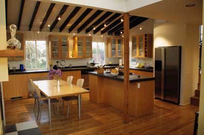Expert Kitchen Services — Clean and Elegant Wooden Kitchen in Oak Creek, WI