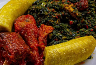 A plate of food from the handape kitchen