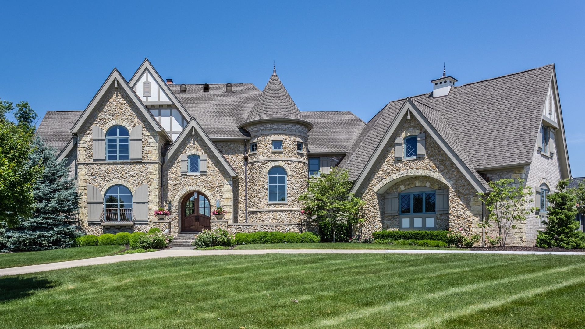 A Large French Style House - Carmel, IN - Goldberg Design Group