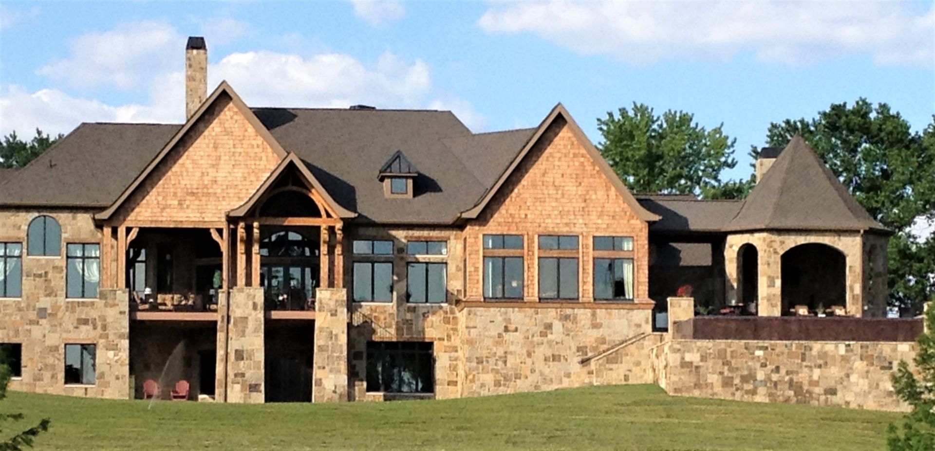 A Large House With A Chimney - Carmel, IN - Goldberg Design Group