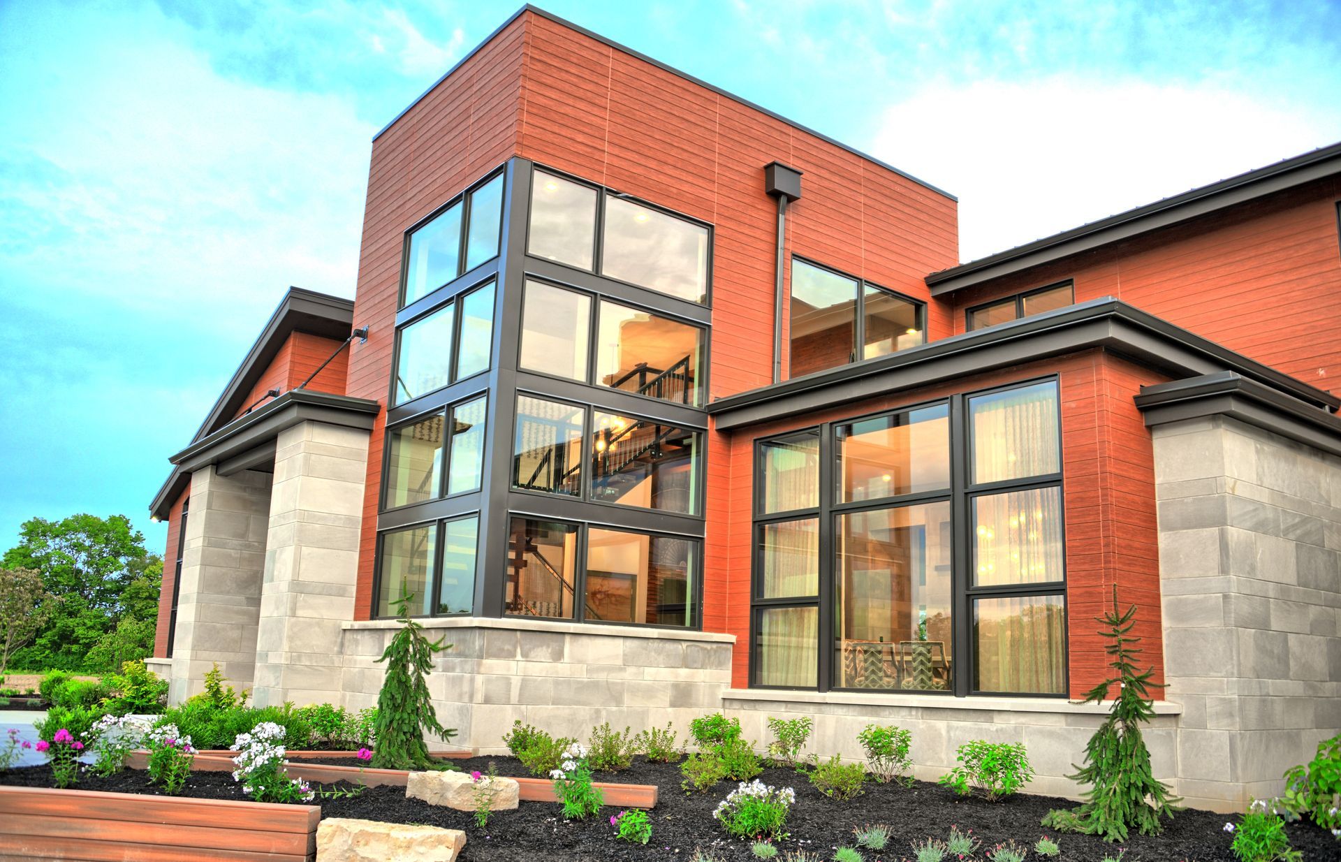 A Large Modern House - Carmel, IN - Goldberg Design Group