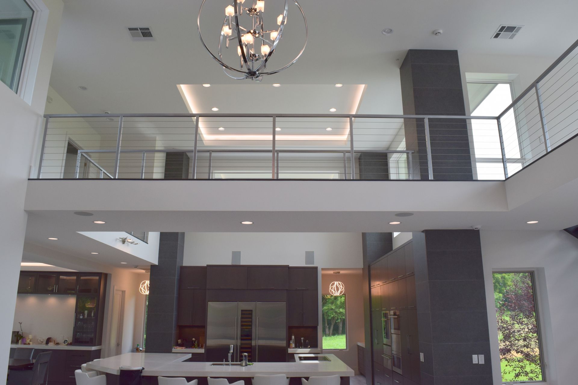 A Kitchen With A Balcony - Carmel, IN - Goldberg Design Group