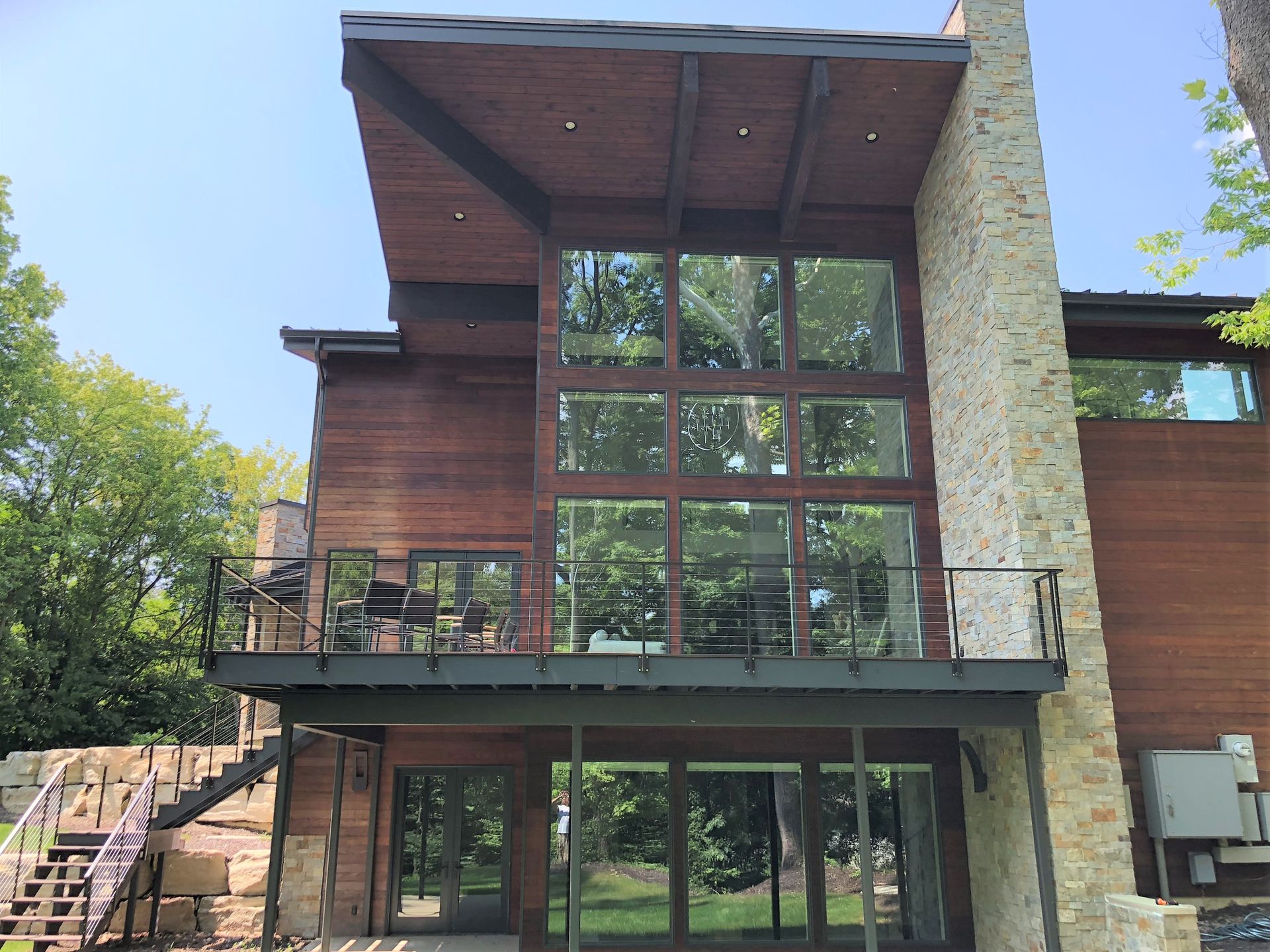 The Back Of A Large House - Carmel, IN - Goldberg Design Group