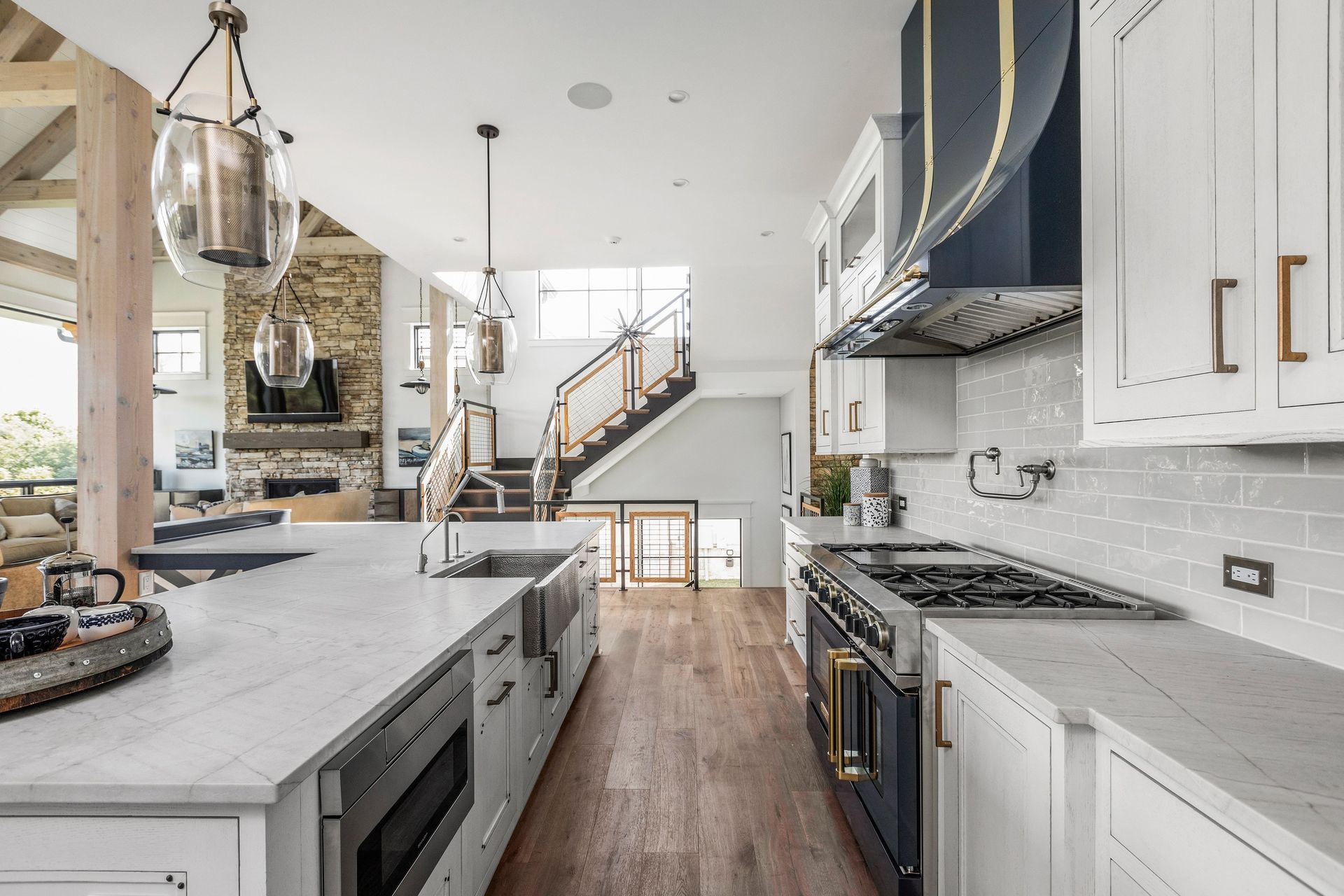 A Fully Furnished Modern Kitchen - Carmel, IN - Goldberg Design Group