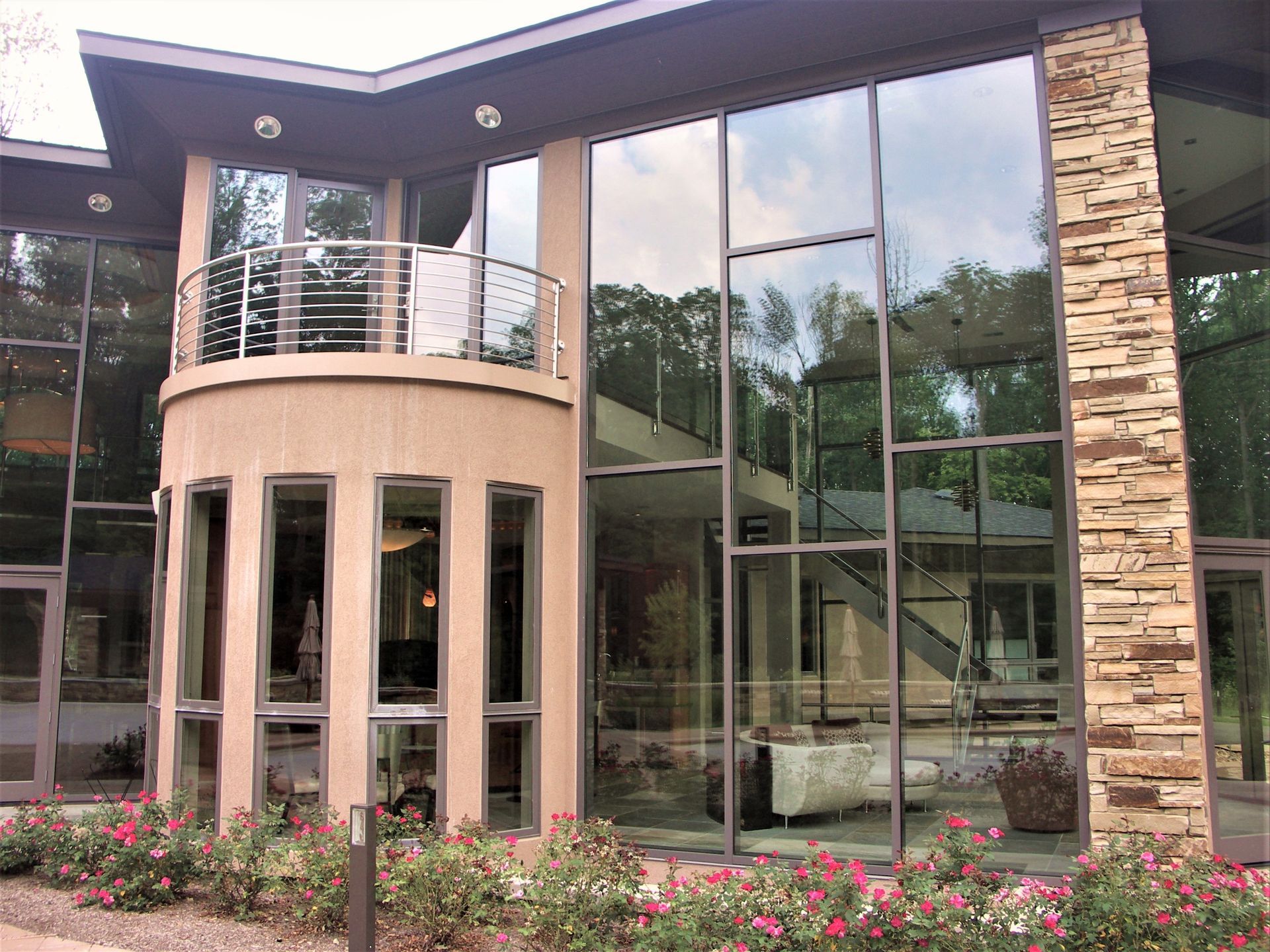 A Large House With A Balcony - Carmel, IN - Goldberg Design Group