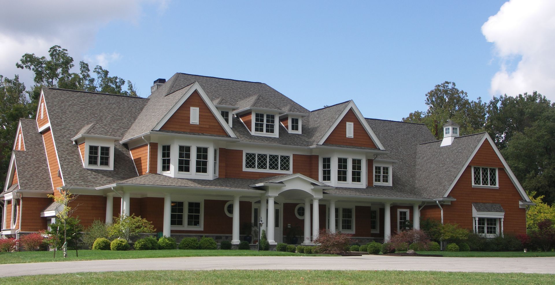 A Large Shingle Brick House - Carmel, IN - Goldberg Design Group