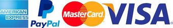 Wij accepteren creditcards Betaal met Amerecan Express, Paypal Mastercard Visa