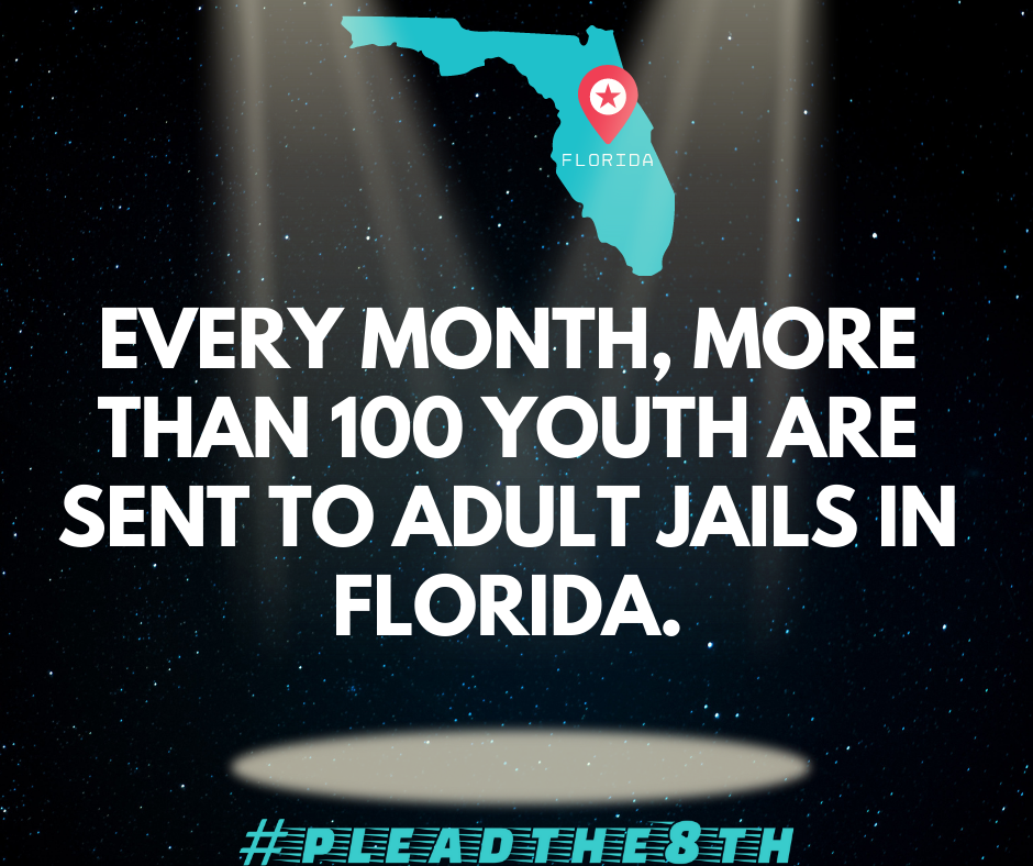 Every month, more than 100 youth are sent to adult jails in Florida