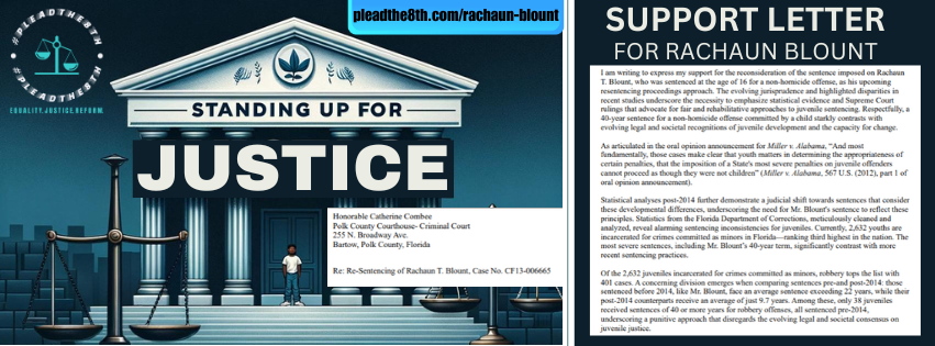 PleadThe8th Rachaun Blount court letter