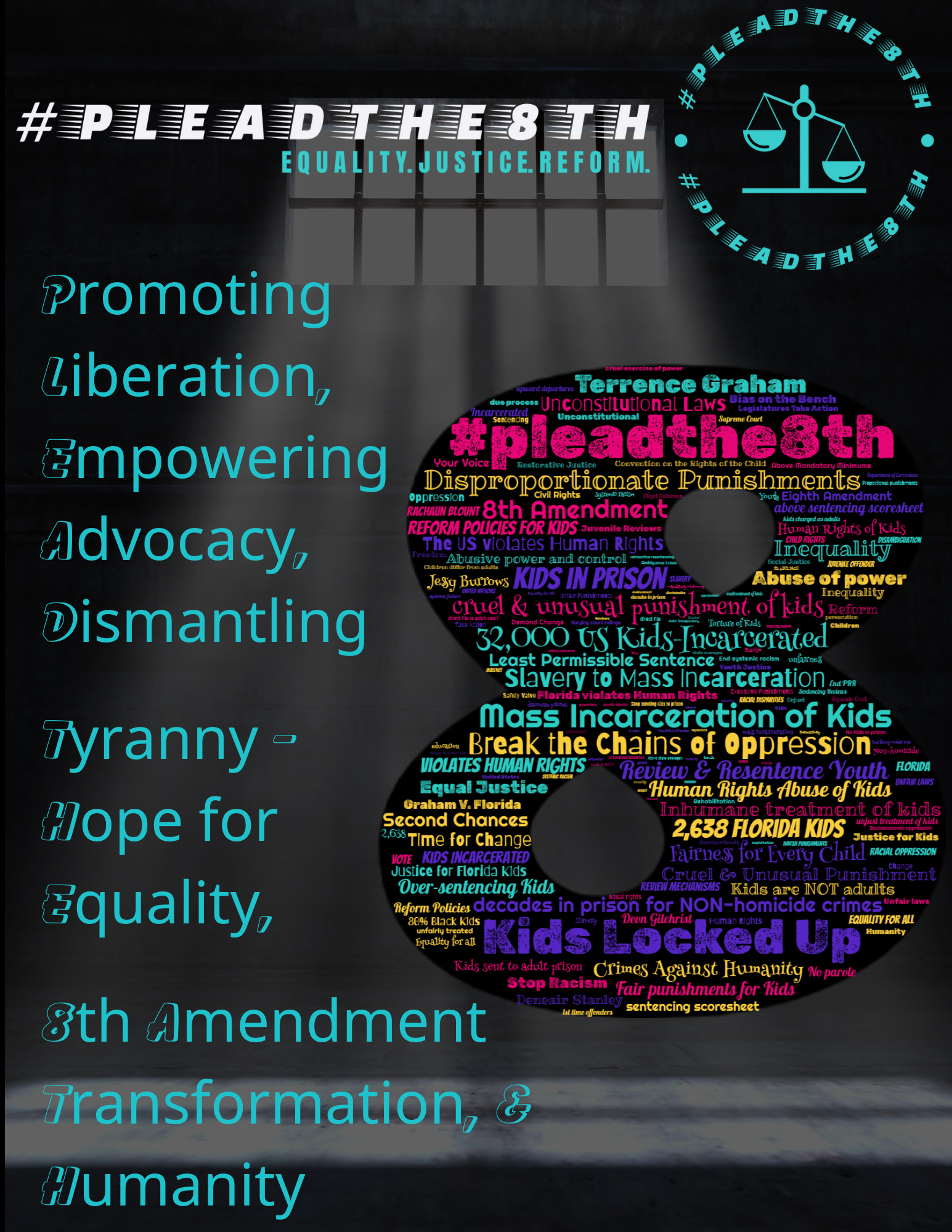 PleadThe8th Promoting Liberatino, Empowering Advocacy, Dismantling Tyranny- Hope for Equality, and 8th Amendment Transformation & Humanity
