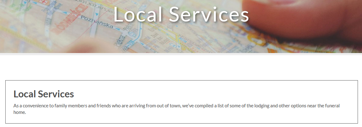 local services page