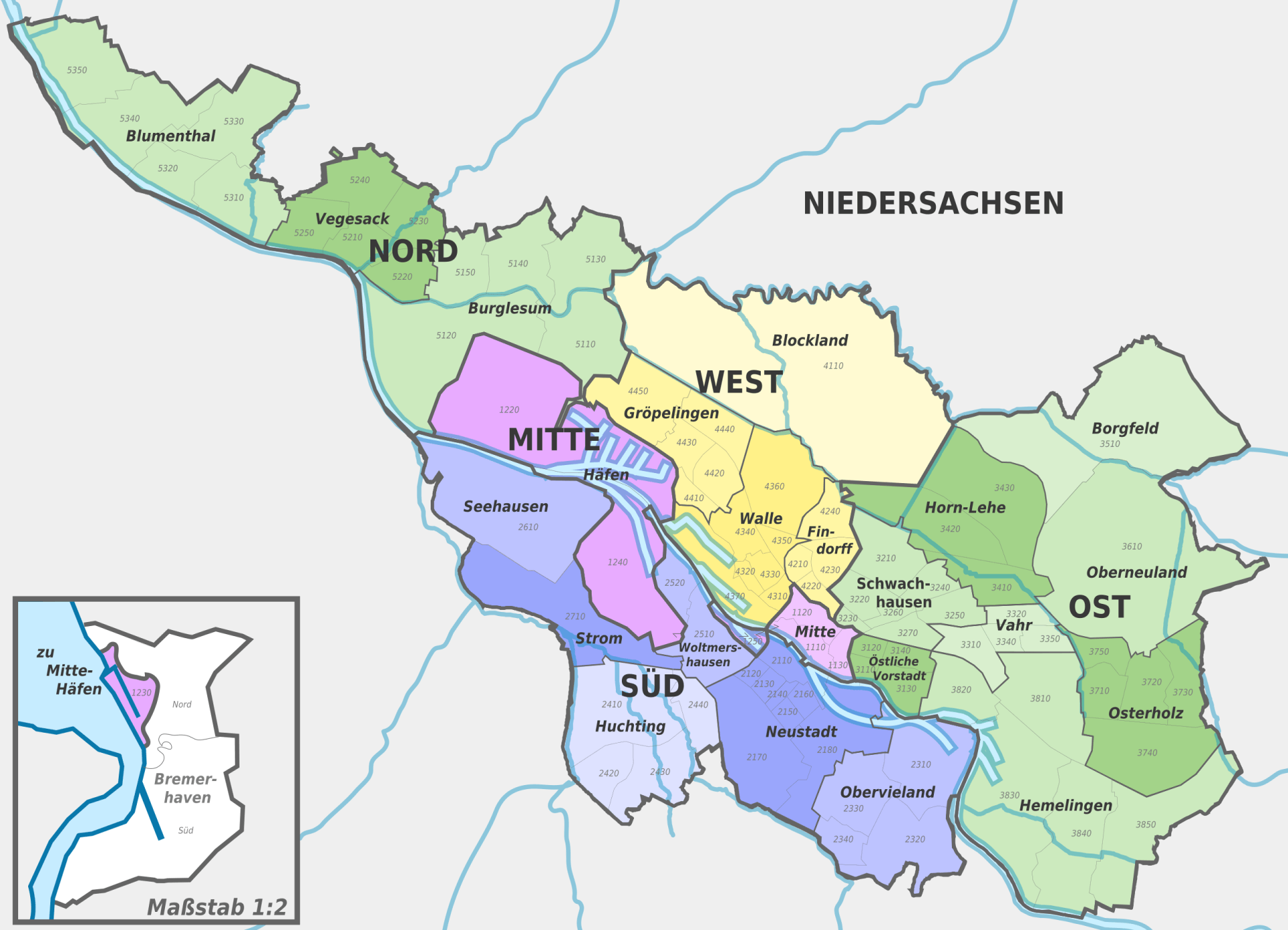 Bild Karte Bremen