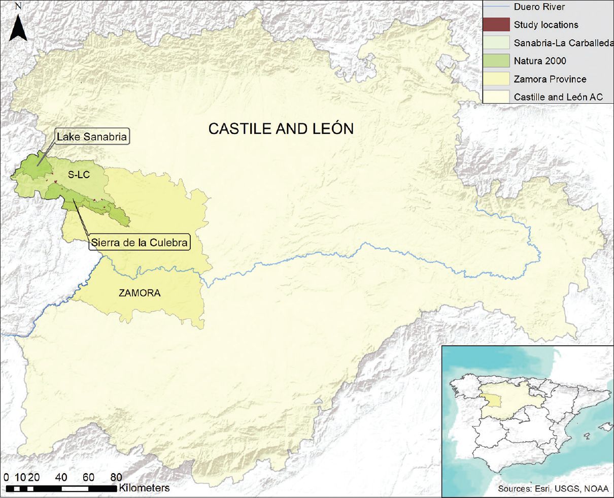 Bild: Karte von Sanabria-La Carballeda