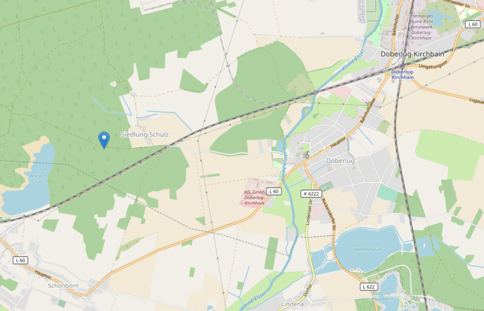 Karte Doberlug-Kirchhain © Leaflet | Map data © OpenStreetMap contributors