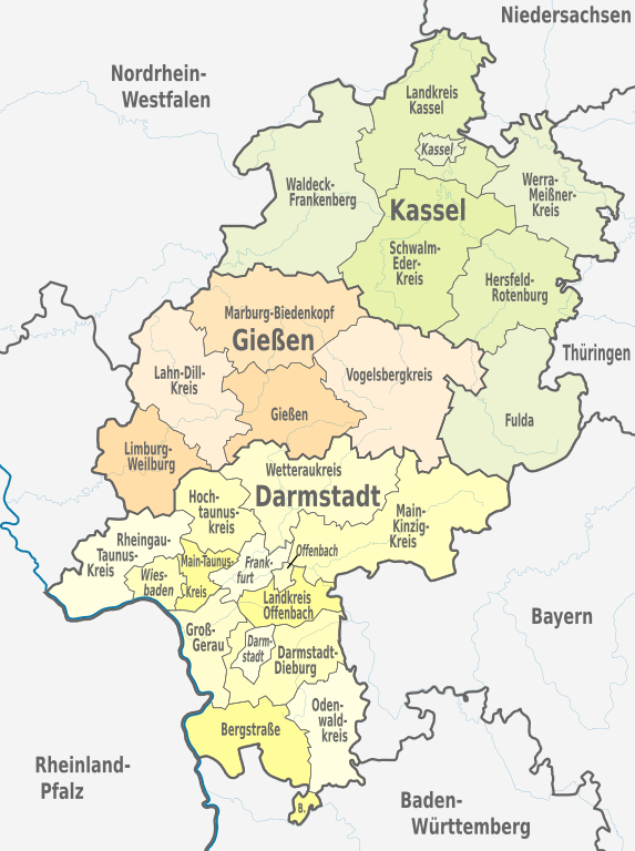 Bild Karte Hessen