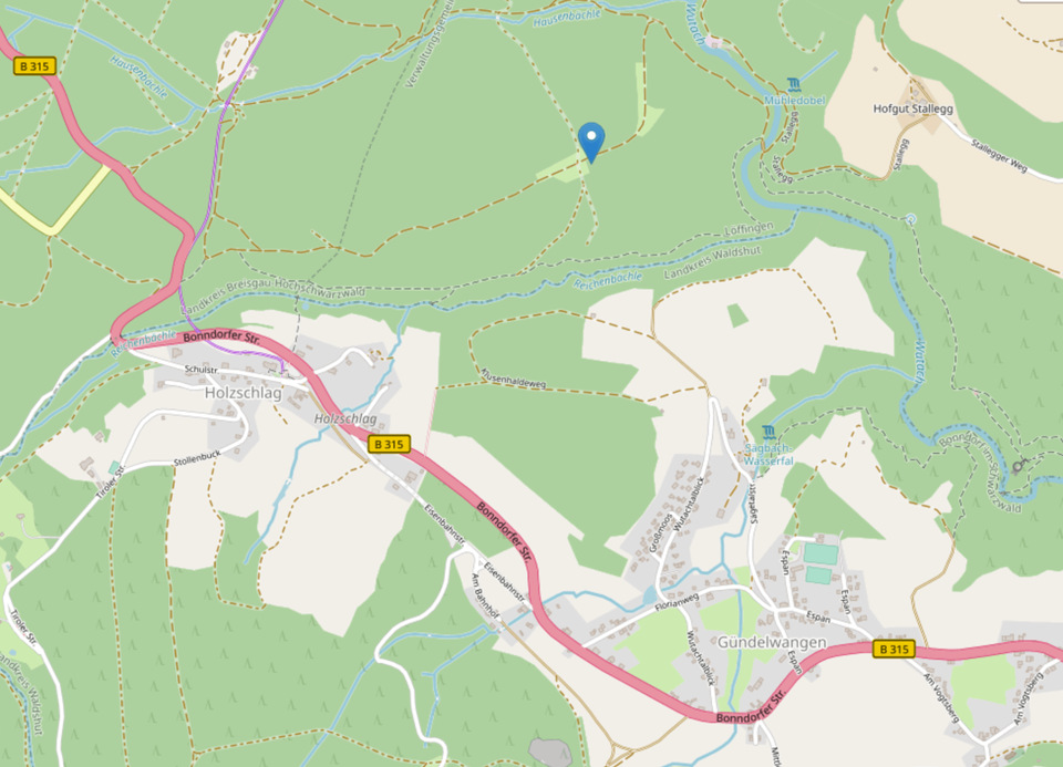 Karte Holzschlag © Leaflet | Map data © OpenStreetMap contributors