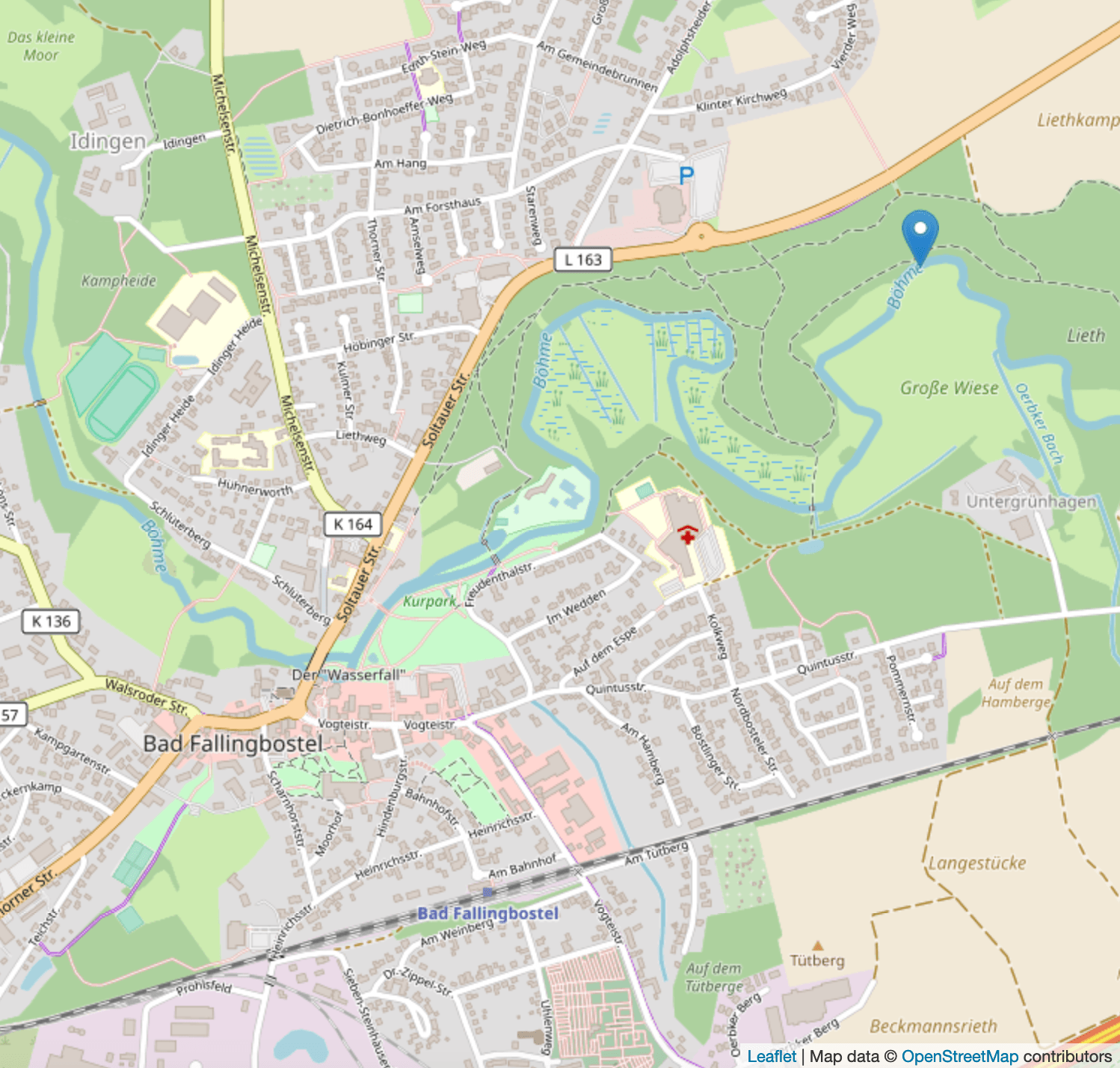 Karte Idingen © Leaflet | Map data © OpenStreetMap contributors