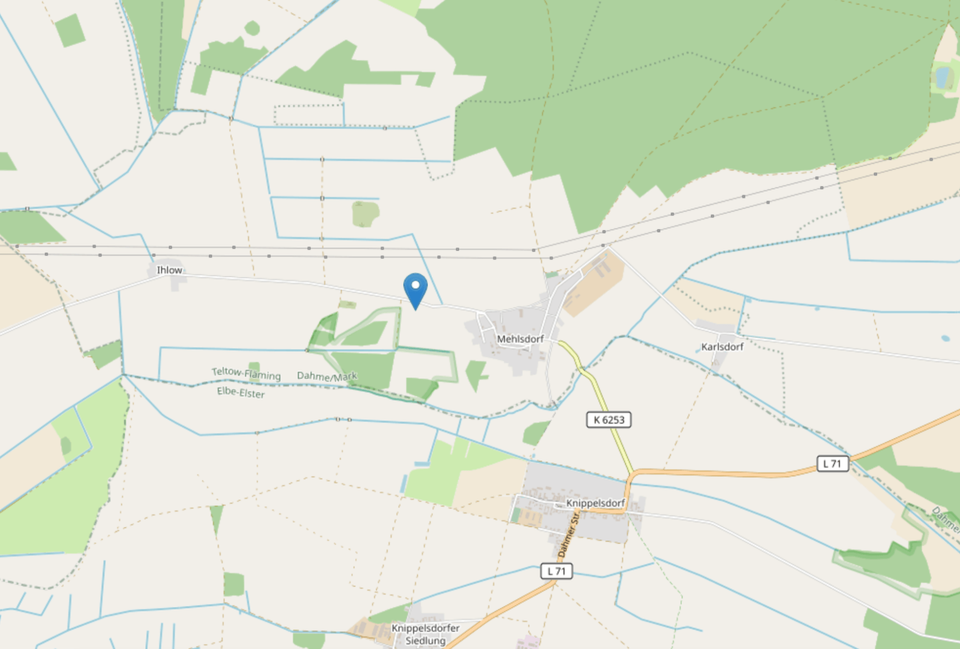 Karte Mehlsdorf © Leaflet | Map data © OpenStreetMap contributors