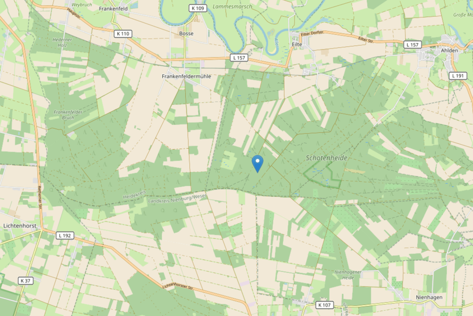 Karte Schotenheide © Leaflet | Map data © OpenStreetMap contributors