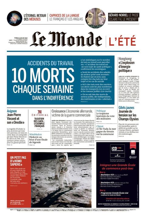 Bild Titelblatt Le Monde