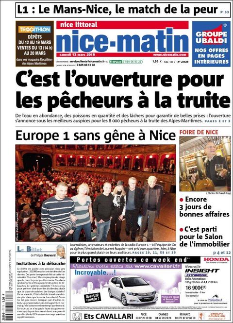 Bild Titelblatt nice-matin