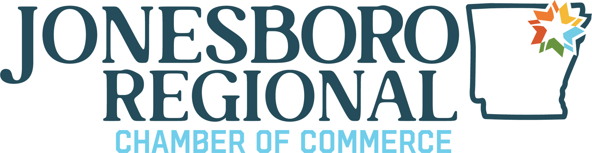 The logo for the jonesboro regional chamber of commerce