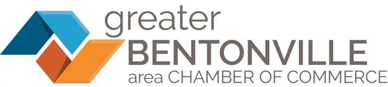 The logo for the greater bentonville area chamber of commerce