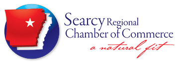 A logo for the searcy regional chamber of commerce