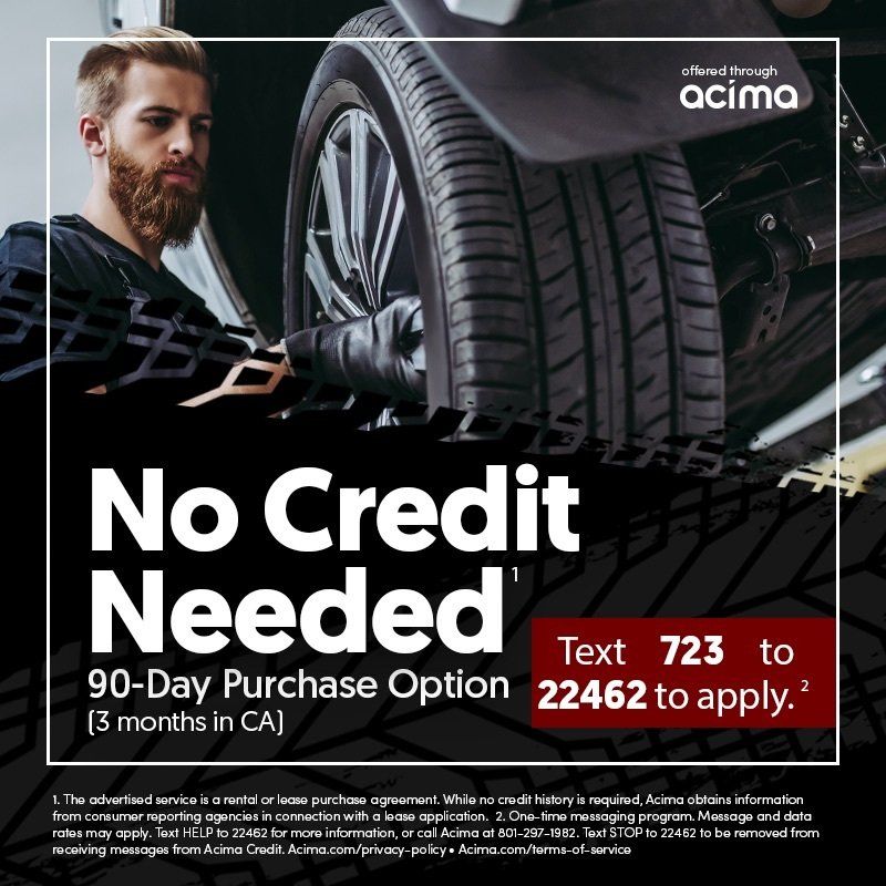 No Credit Needed Acima at Rimz To Go Tire Pros in Colorado Springs, Co