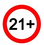 A red circle encompassing 21 plus