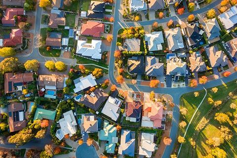 Aerial View of Houses — North Webster, IN — Lake City Builders II LLC