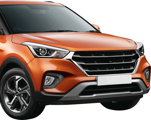 Orange Hyundai Creta SUV Front View With Silver Accents — Ballina Car Centre in Ballina, NSW