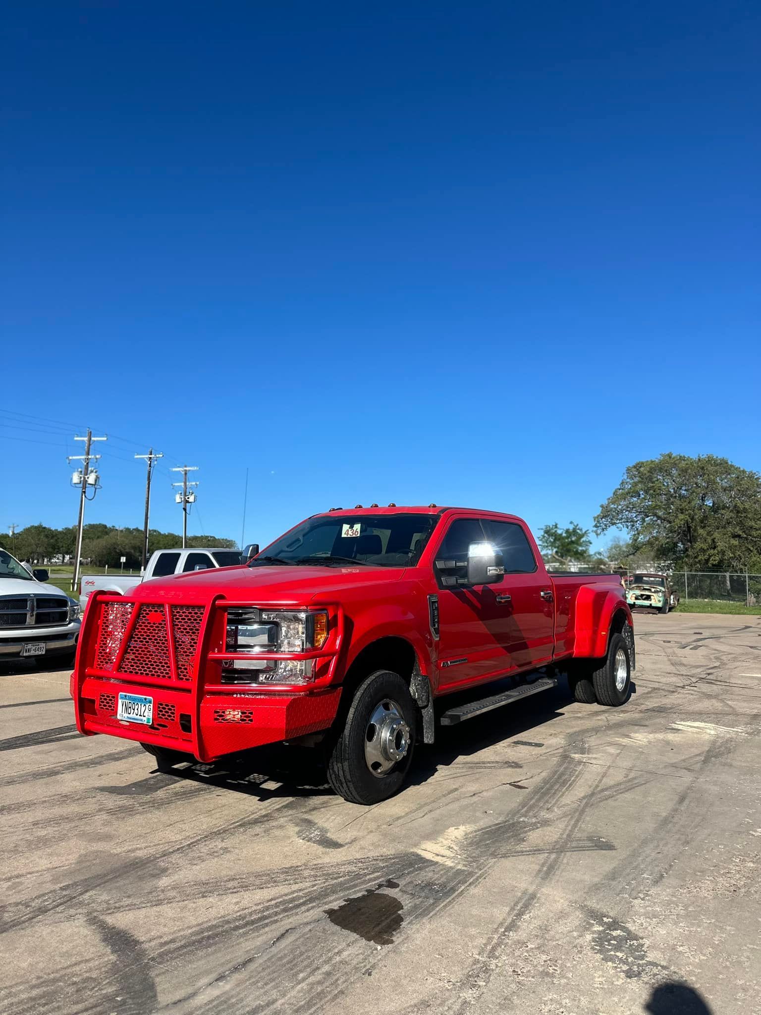 red diesel truck