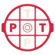 Red circular target logo with P O T letters in red and pale gold on a white background