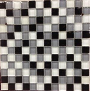 Black and White Bathroom Tiles - Tile Floor in Whittier and Los Angeles, CA