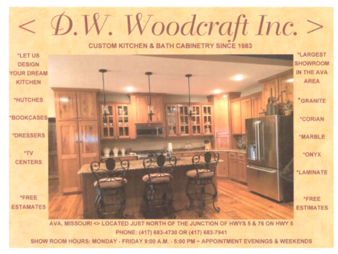 dw woodcraft business card
