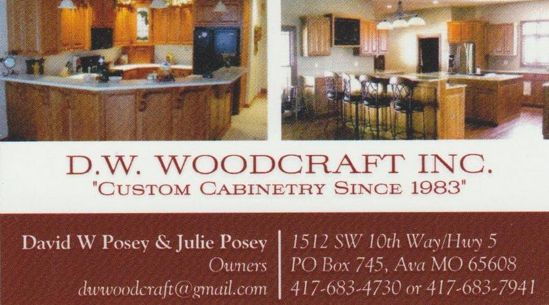 dw woodcraft business card