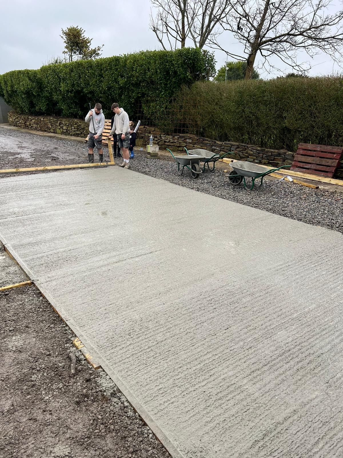 impritned Concrete Driveway