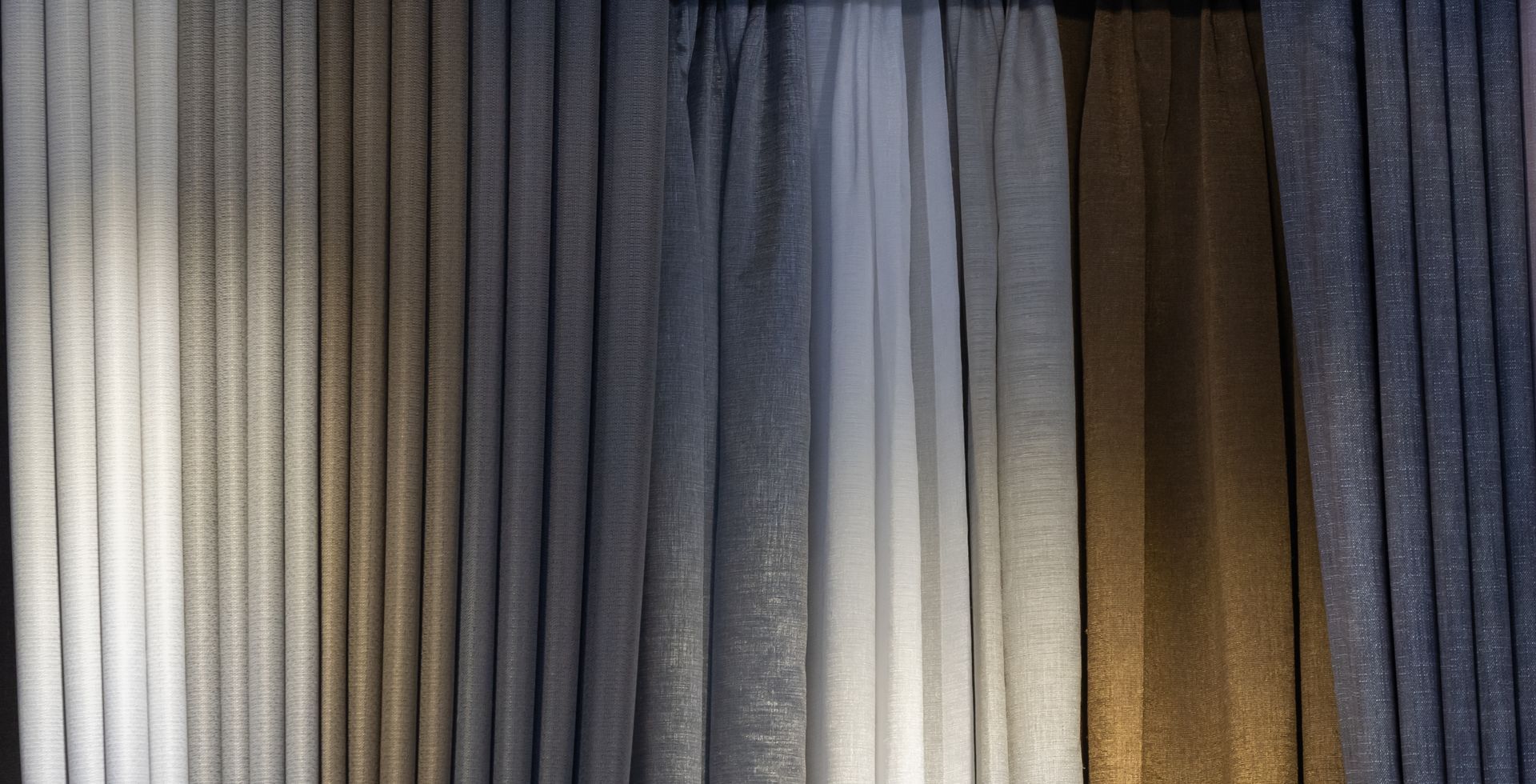 A selection of different drapery or upholstery fabrics near Richardson, Texas (TX)