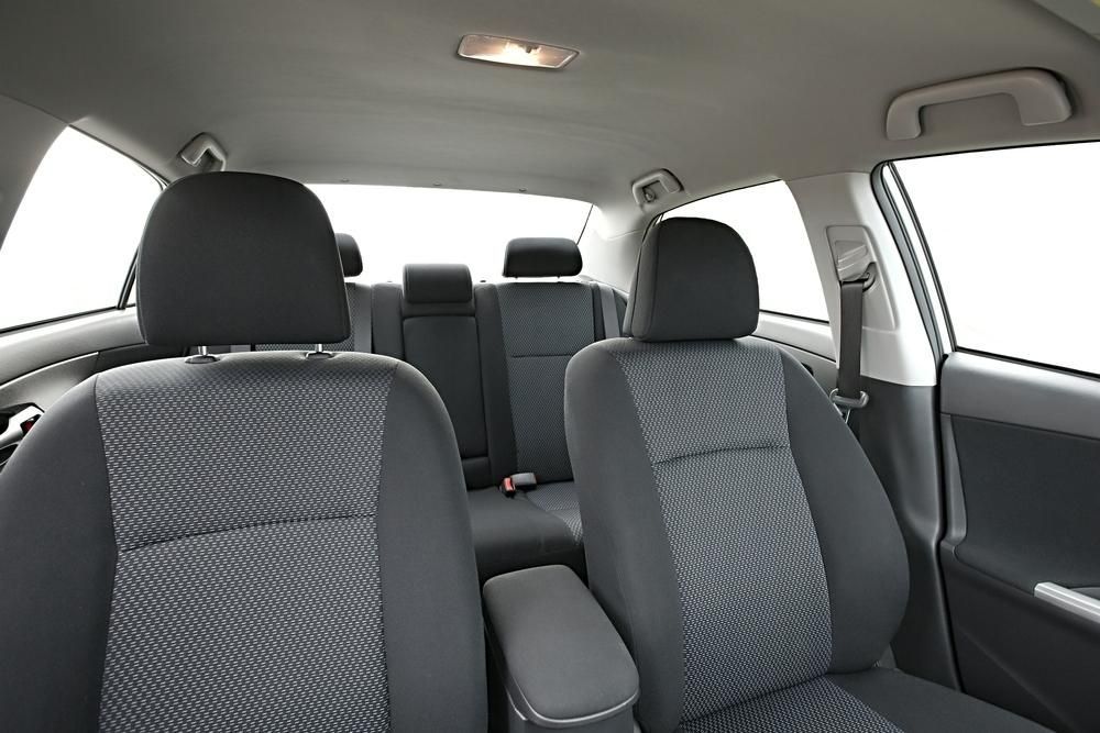 The Interior of A Car with Gray Seats and Black Headrests — Greenaway's Taxi in Taree, NSW