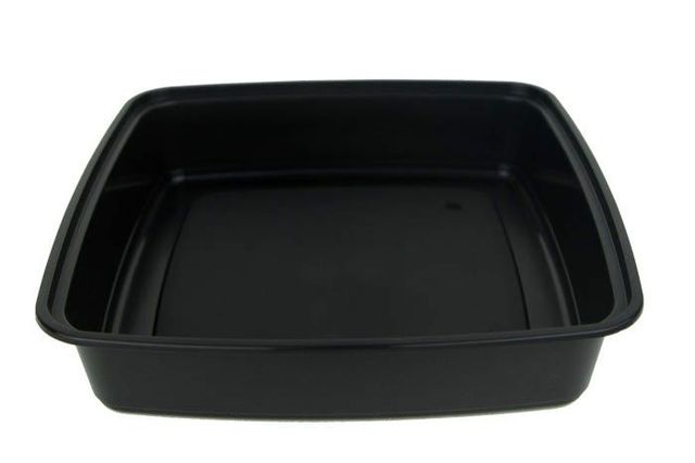 48 oz. Black Square Combo with Lid