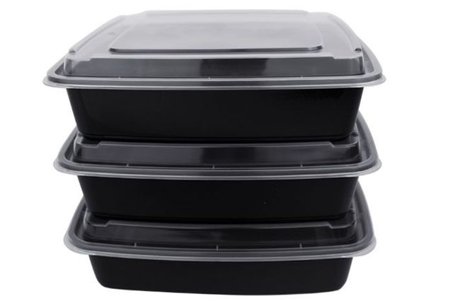 48 oz. Black Square Combo with Lid