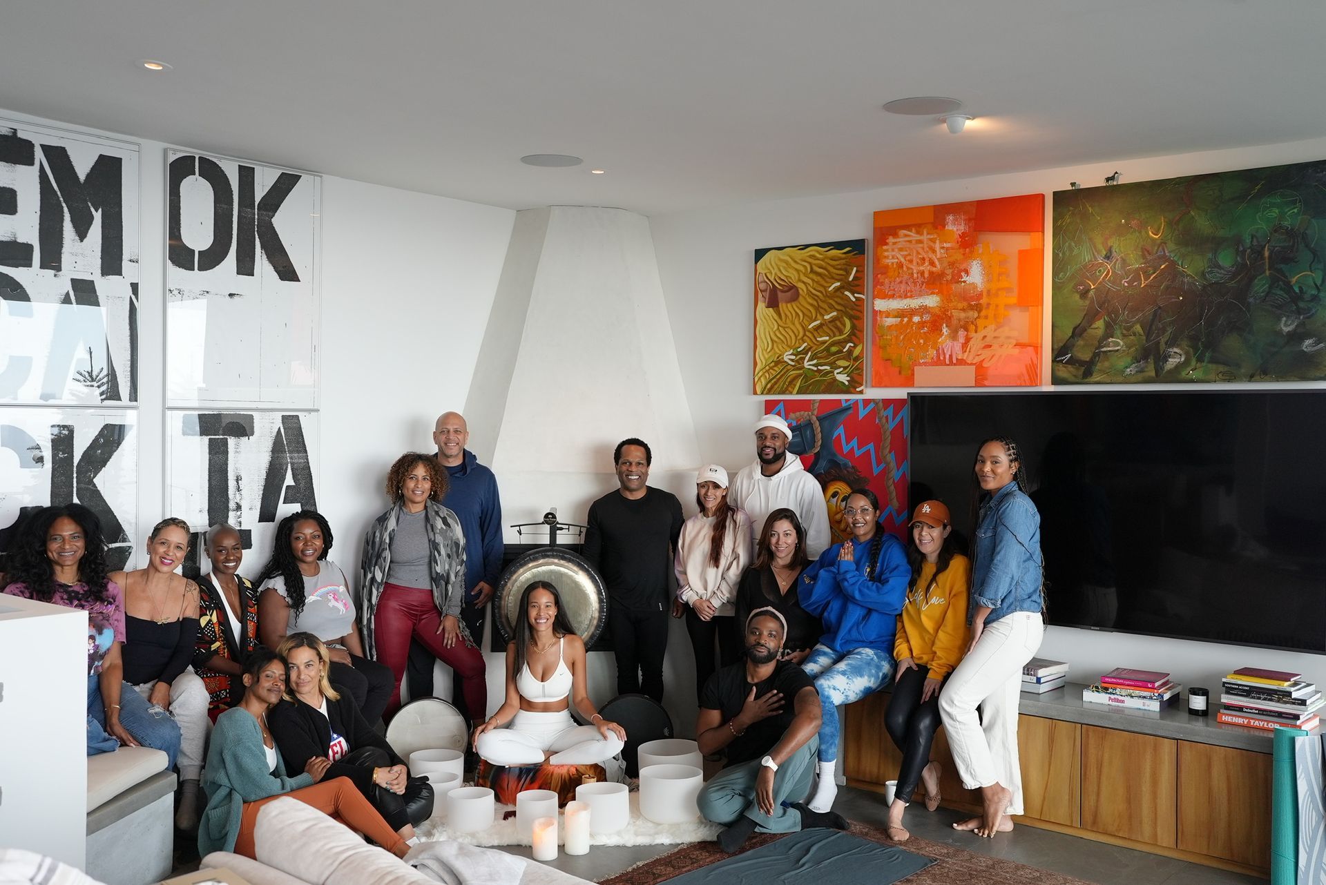 sound bath for a private group