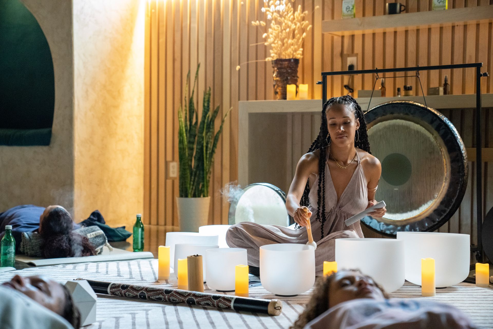 Sound bath for teachers