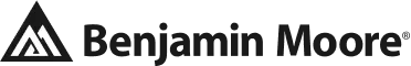A black and white logo for benjamin moore