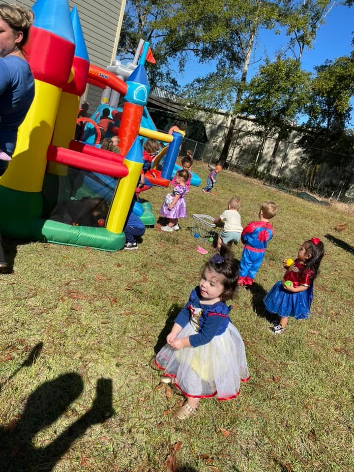 girl walking outside
