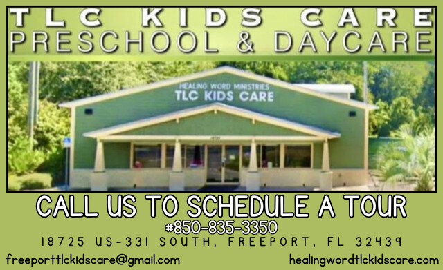 an advertisement for tlc kids care preschool and daycare