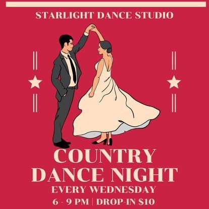 country dance night flyer 