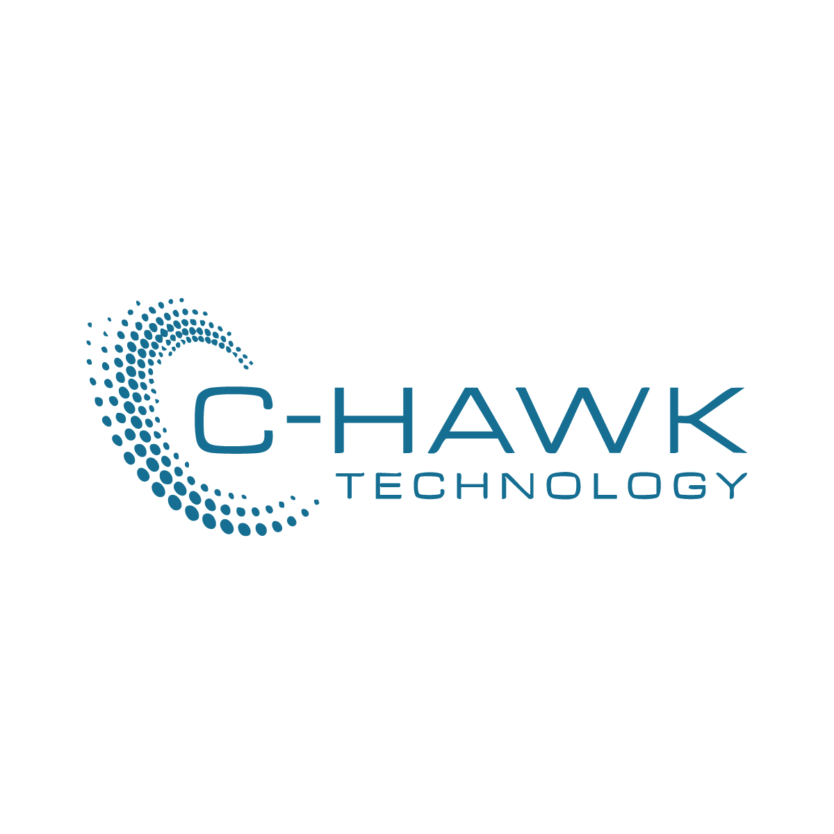 Logo for C-Hawk Technology: blue text and dots, with