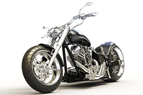 A motorcycle that received chrome plating near Yorba Linda, CA
